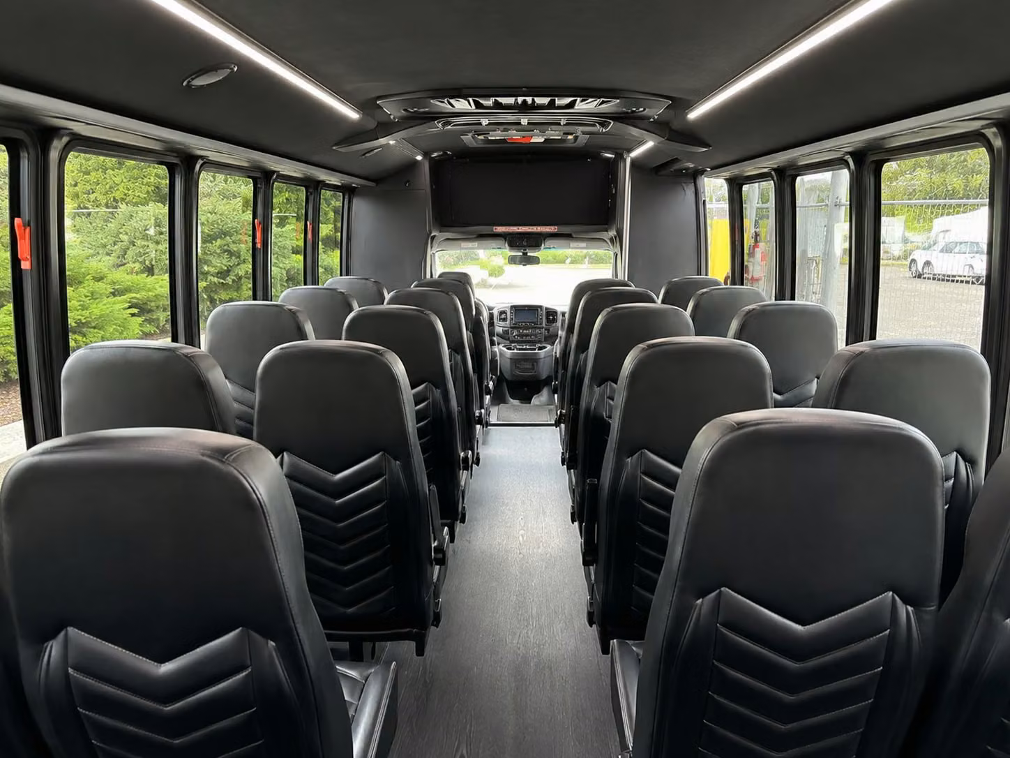 18 passenger minibus interior