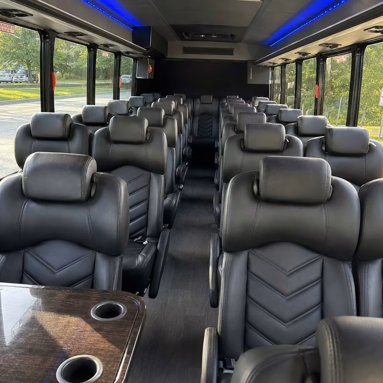 25 passenger minibus interior