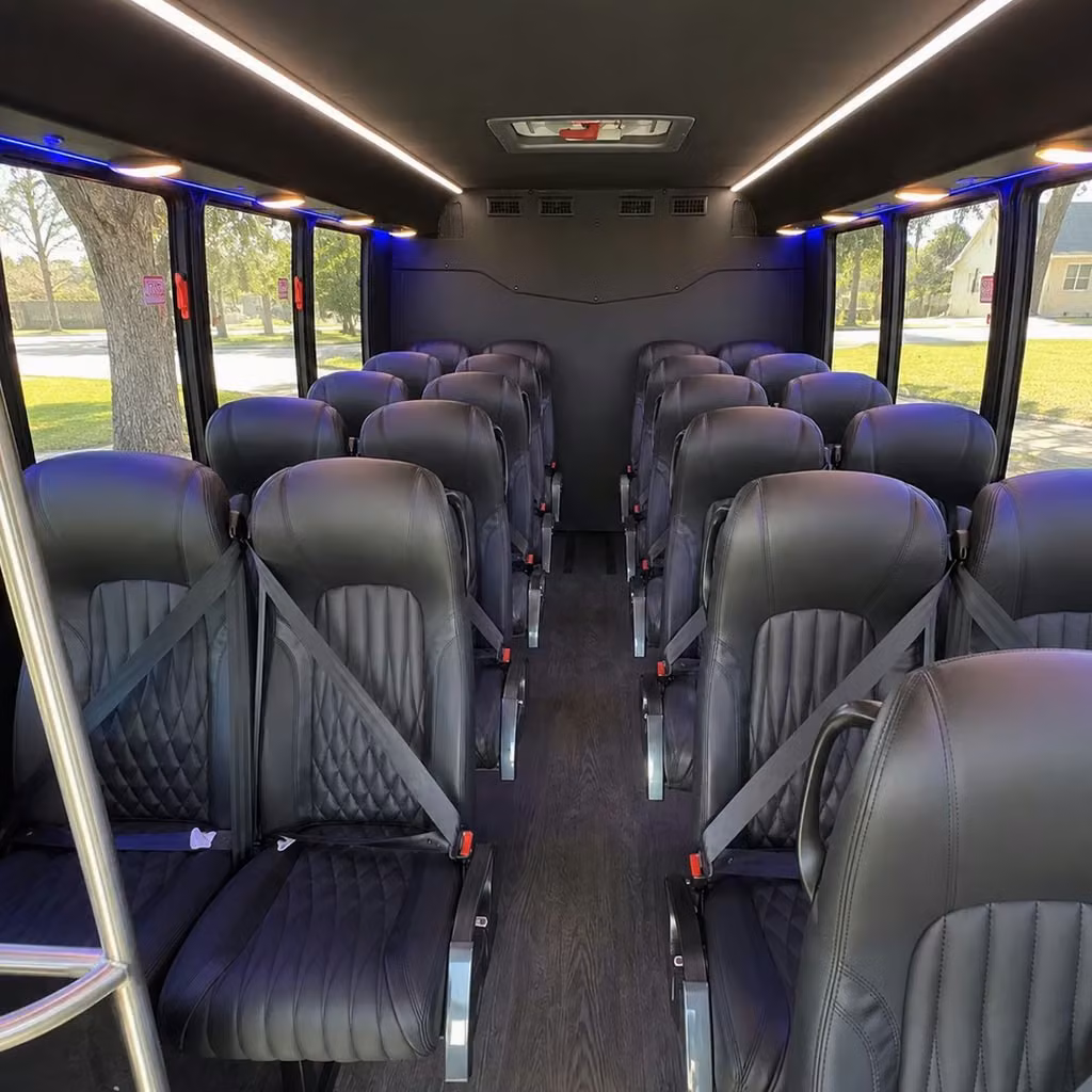 28 passenger minibus inside