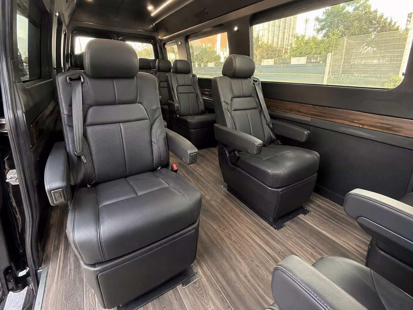 sprinter van with driver inside